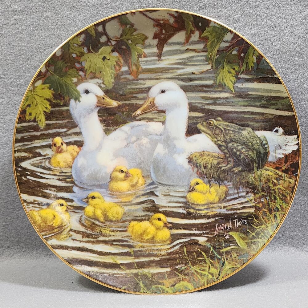 1981 "Bustin' With Pride" 8.5" Ducks Collector Decoration Plate By Lowell Davis